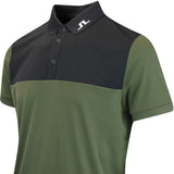 J.Lindeberg Golf Shirt - Jeff Regular Fit - Forest Green AW25