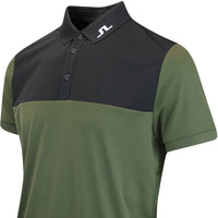 J.Lindeberg Golf Shirt - Jeff Regular Fit - Forest Green AW25