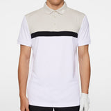 J.Lindeberg Golf Shirt - Jeff Regular Fit - White AW25
