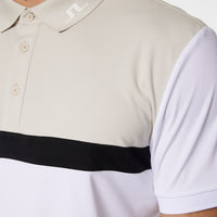 J.Lindeberg Golf Shirt - Jeff Regular Fit - White AW25