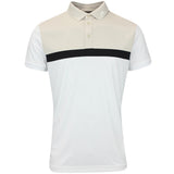 J.Lindeberg Golf Shirt - Jeff Regular Fit - White AW25