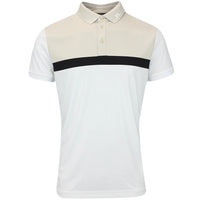 J.Lindeberg Golf Shirt - Jeff Regular Fit - White AW25
