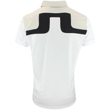 J.Lindeberg Golf Shirt - Jeff Regular Fit - White AW25