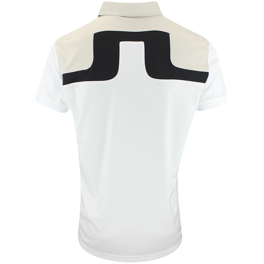J.Lindeberg Golf Shirt - Jeff Regular Fit - White AW25