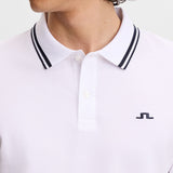 J.Lindeberg Golf Shirt - Joey Tipping Reg. Fit - White AW26