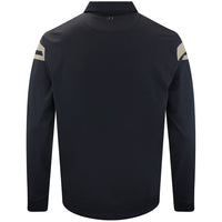 J.Lindeberg Golf Shirt - Kenny LS Stripe Polo - Black AW26
