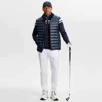 J.Lindeberg Golf Shirt - Kenny LS Stripe Polo - JL Navy AW26