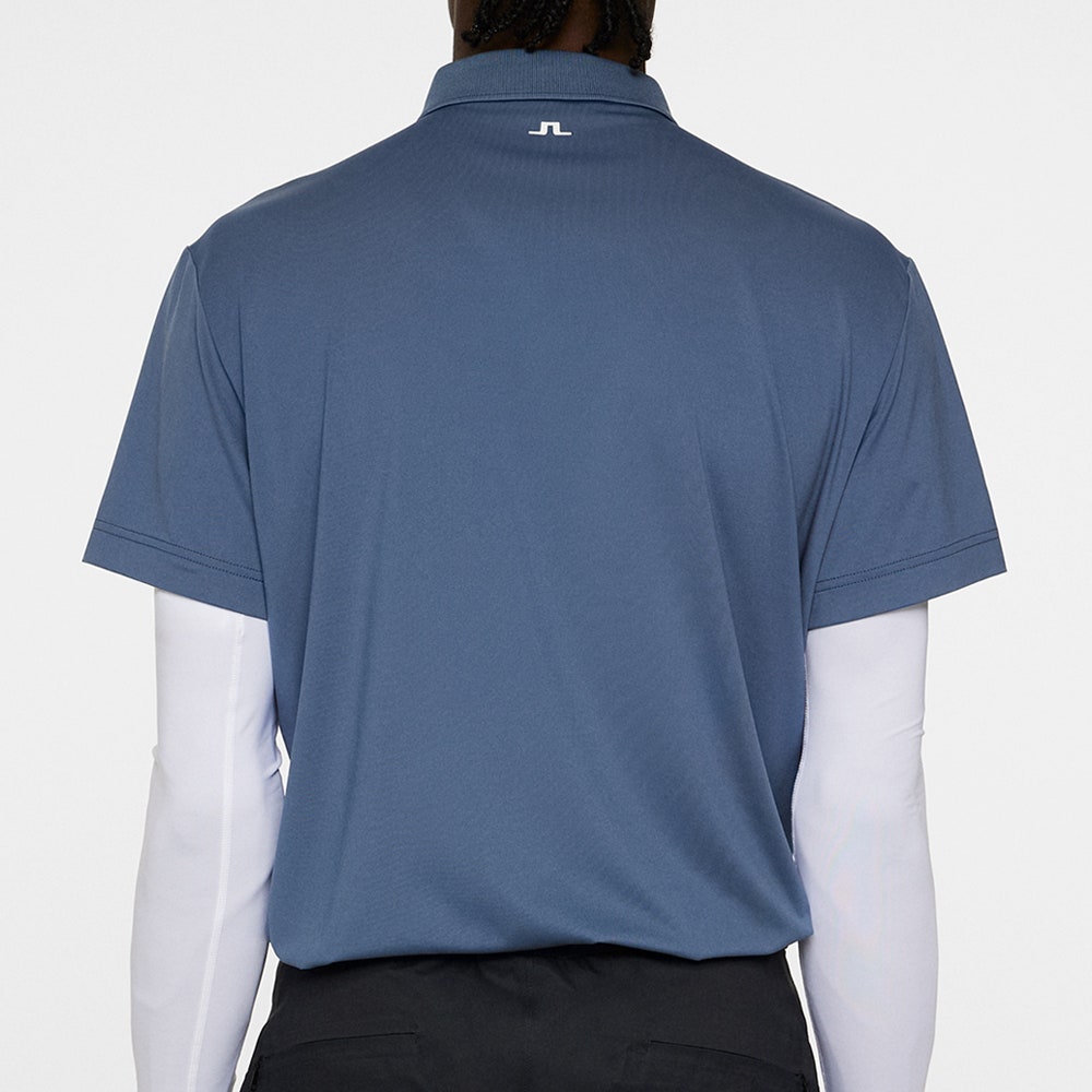 J.Lindeberg Golf Shirt - Klas Regular Fit - Vintage Indigo AW25
