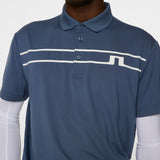 J.Lindeberg Golf Shirt - Klas Regular Fit - Vintage Indigo AW25