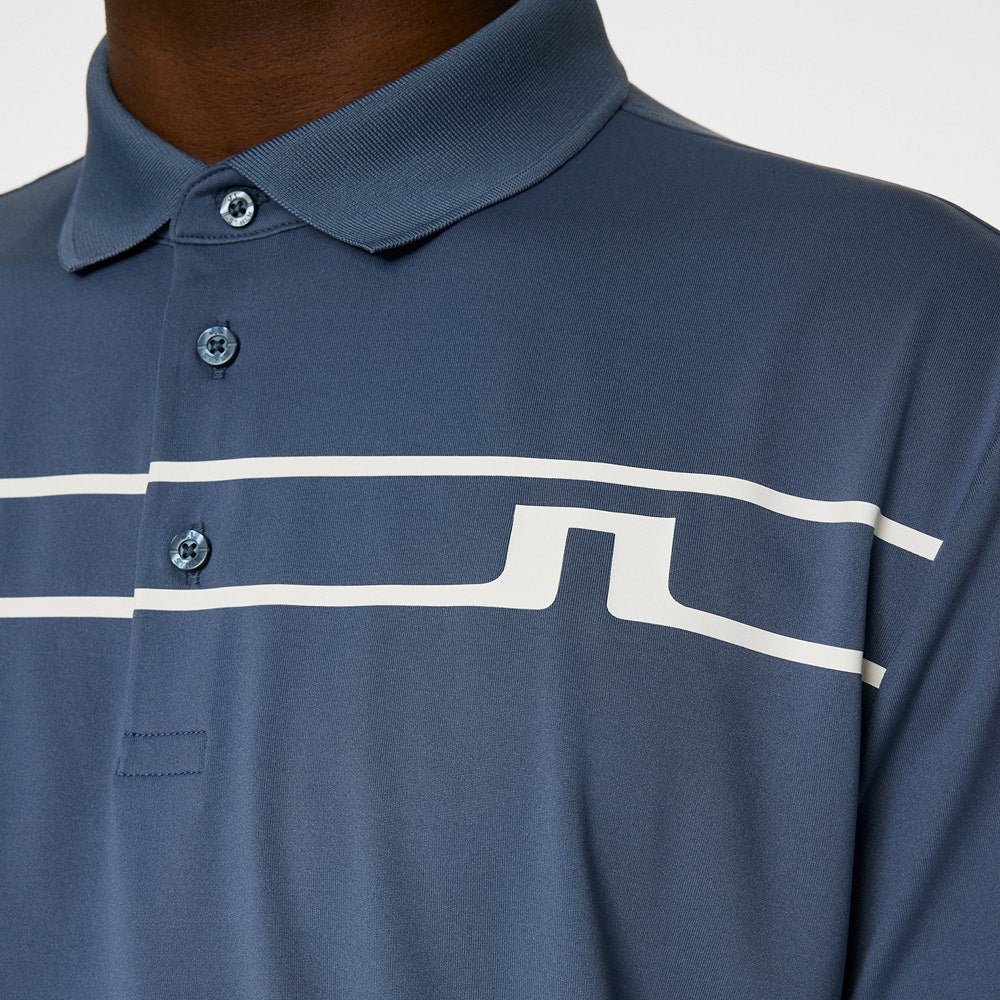 J.Lindeberg Golf Shirt - Klas Regular Fit - Vintage Indigo AW25