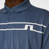 J.Lindeberg Golf Shirt - Klas Regular Fit - Vintage Indigo AW25