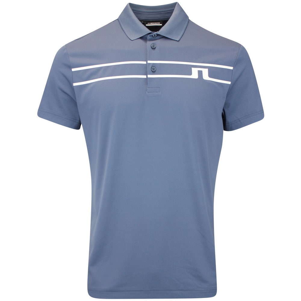 J.Lindeberg Golf Shirt - Klas Regular Fit - Vintage Indigo AW25