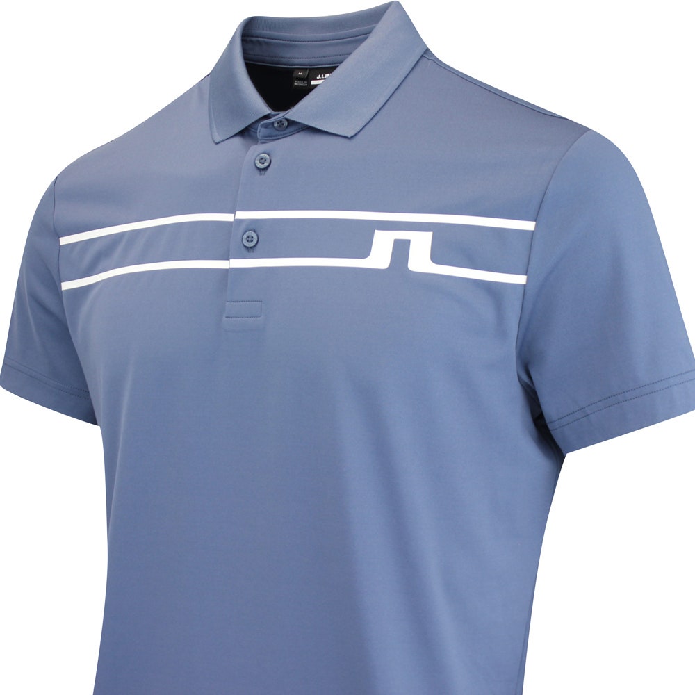 J.Lindeberg Golf Shirt - Klas Regular Fit - Vintage Indigo AW25