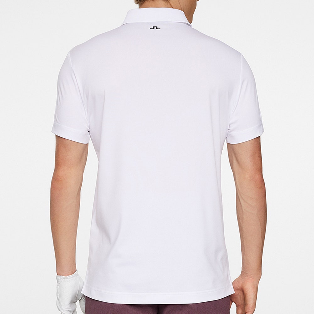 J.Lindeberg Golf Shirt - Klas Regular Fit - White AW25