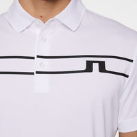 J.Lindeberg Golf Shirt - Klas Regular Fit - White AW25