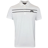 J.Lindeberg Golf Shirt - Klas Regular Fit - White AW25