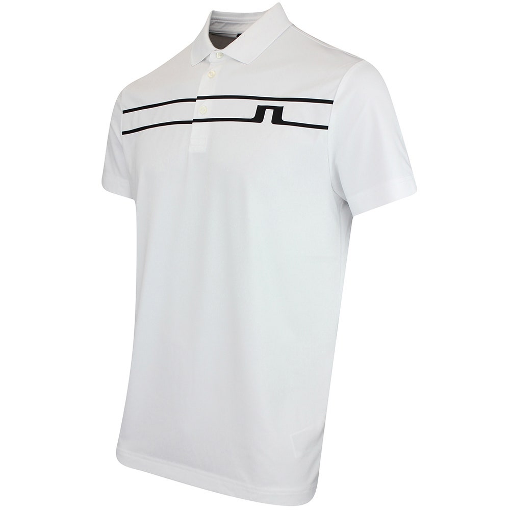 J.Lindeberg Golf Shirt - Klas Regular Fit - White AW25