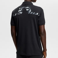J.Lindeberg Golf Shirt - KV Print Regular Fit - Black AW26
