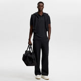 J.Lindeberg Golf Shirt - KV Print Regular Fit - Black AW26