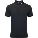 J.Lindeberg Golf Shirt - KV Print Regular Fit - Black AW26