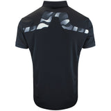 J.Lindeberg Golf Shirt - KV Print Regular Fit - Black AW26