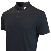 J.Lindeberg Golf Shirt - KV Print Regular Fit - Black AW26