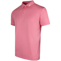 J.Lindeberg Golf Shirt - KV Print Regular Fit - Flamingo Plume SS26