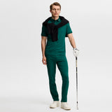 J.Lindeberg Golf Shirt - KV Print Regular Fit - Forest Biome AW26