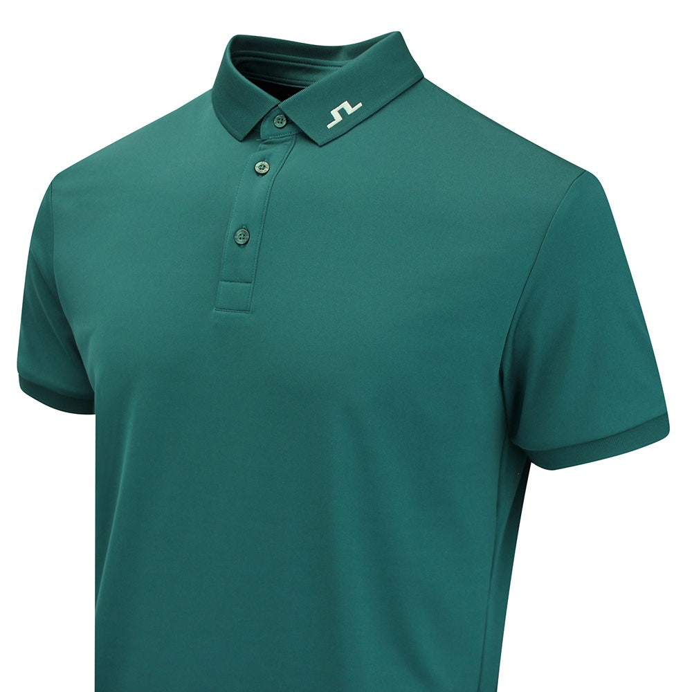 J.Lindeberg Golf Shirt - KV Print Regular Fit - Forest Biome AW26