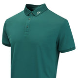 J.Lindeberg Golf Shirt - KV Print Regular Fit - Forest Biome AW26