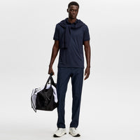 J.Lindeberg Golf Shirt - KV Print Regular Fit - JL Navy AW26