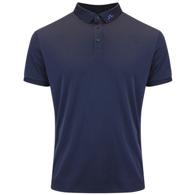 J.Lindeberg Golf Shirt - KV Print Regular Fit - JL Navy AW26