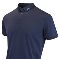 J.Lindeberg Golf Shirt - KV Print Regular Fit - JL Navy AW26