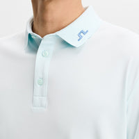 J.Lindeberg Golf Shirt - KV Print Regular Fit - Skylight SS26