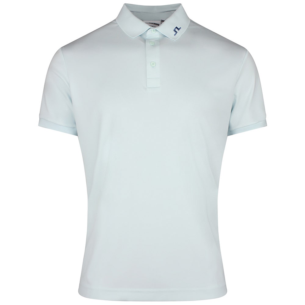 J.Lindeberg Golf Shirt - KV Print Regular Fit - Skylight SS26