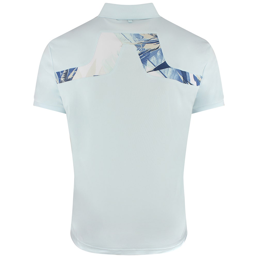 J.Lindeberg Golf Shirt - KV Print Regular Fit - Skylight SS26