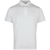 J.Lindeberg Golf Shirt - KV Print Regular Fit - White SS26