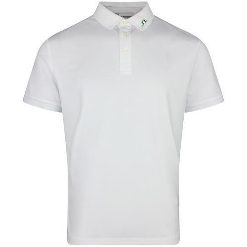 J.Lindeberg Golf Shirt - KV Print Regular Fit - White SS26