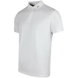 J.Lindeberg Golf Shirt - KV Print Regular Fit - White SS26