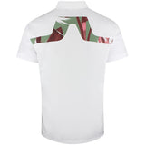 J.Lindeberg Golf Shirt - KV Print Regular Fit - White SS26