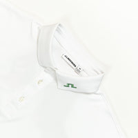 J.Lindeberg Golf Shirt - KV Print Regular Fit - White SS26