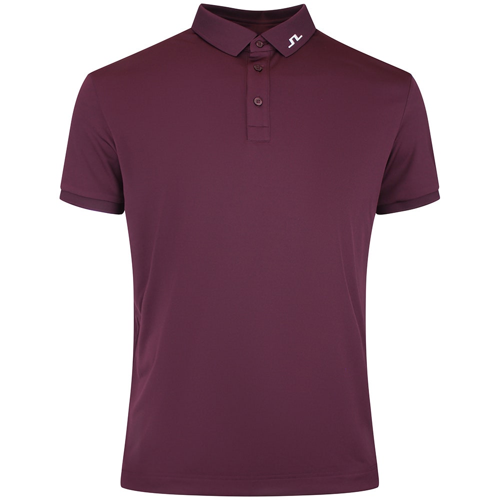J.Lindeberg Golf Shirt - KV Print Regular Fit - Winetasting AW26