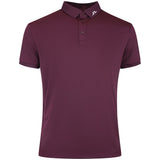 J.Lindeberg Golf Shirt - KV Print Regular Fit - Winetasting AW26
