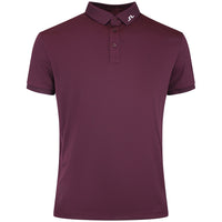 J.Lindeberg Golf Shirt - KV Print Regular Fit - Winetasting AW26