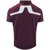 J.Lindeberg Golf Shirt - KV Print Regular Fit - Winetasting AW26