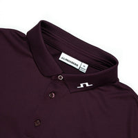 J.Lindeberg Golf Shirt - KV Print Regular Fit - Winetasting AW26