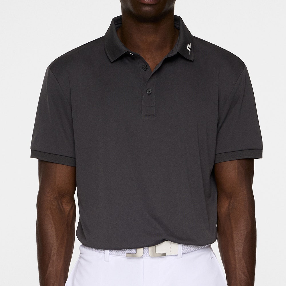 J.Lindeberg Golf Shirt - KV Regular Fit - Asphalt AW25
