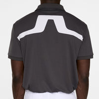 J.Lindeberg Golf Shirt - KV Regular Fit - Asphalt AW25