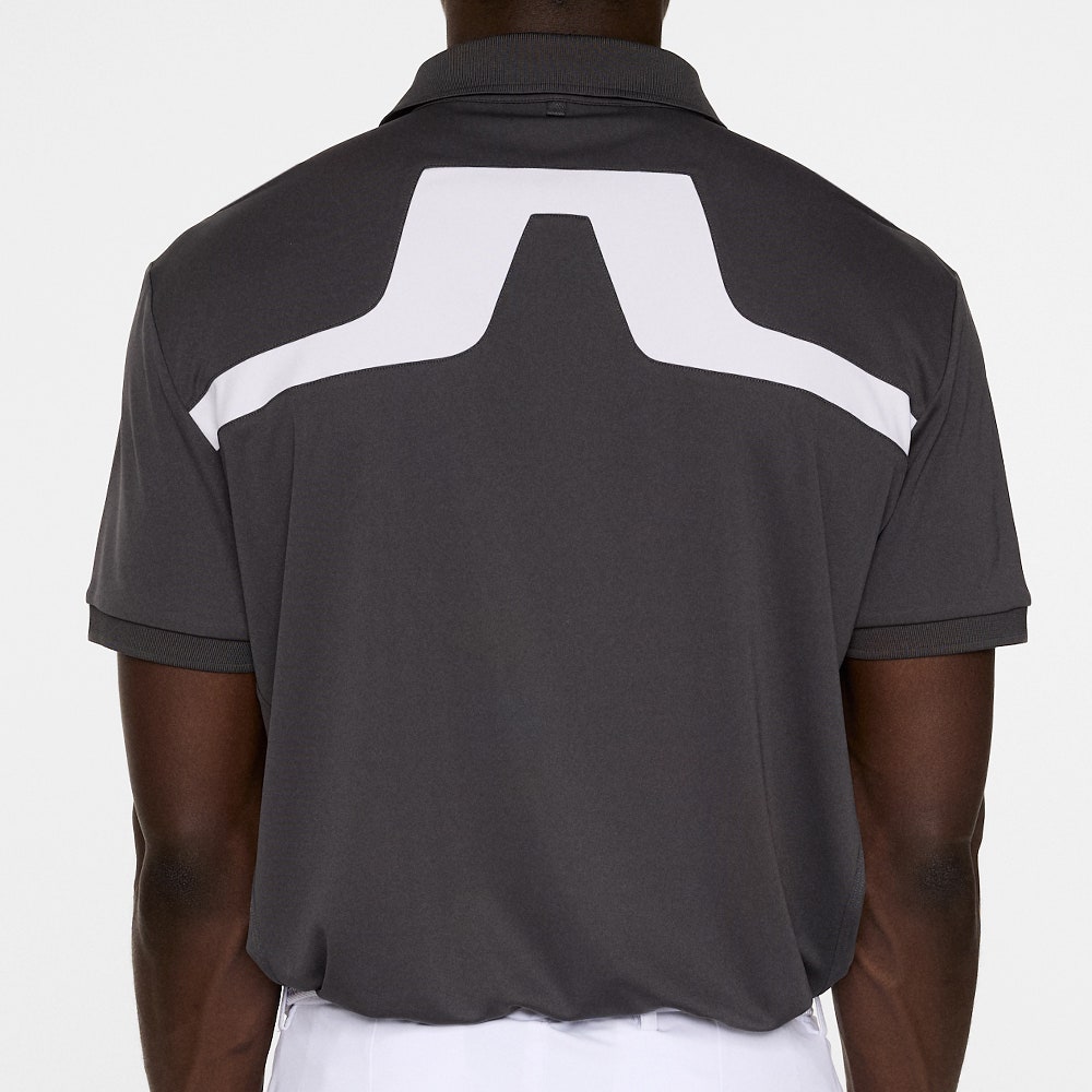 J.Lindeberg Golf Shirt - KV Regular Fit - Asphalt AW25