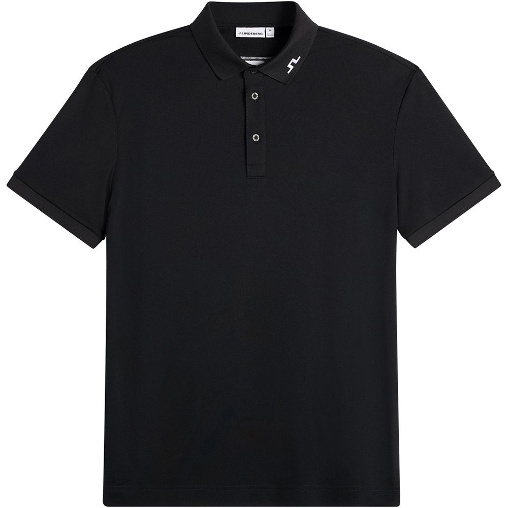 J.Lindeberg Golf Shirt - KV Regular Fit - Black AW26